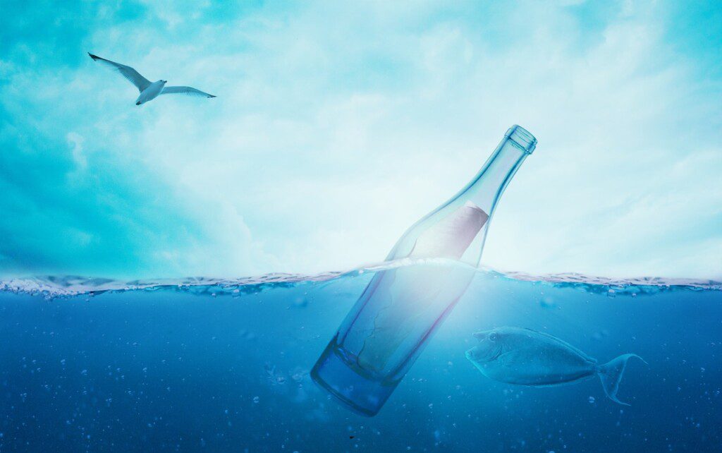 sea, message in a bottle, bottle-1377712.jpg